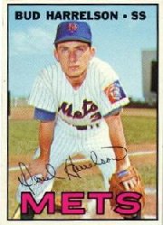 1967 Topps Baseball Cards      306     Bud Harrelson RC
